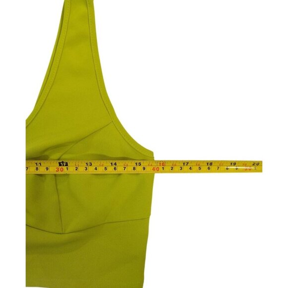Lime Green Plunge Bralette Top with Hook Closure, Sincerely Jules, Size S. NWT - Picture 7 of 8